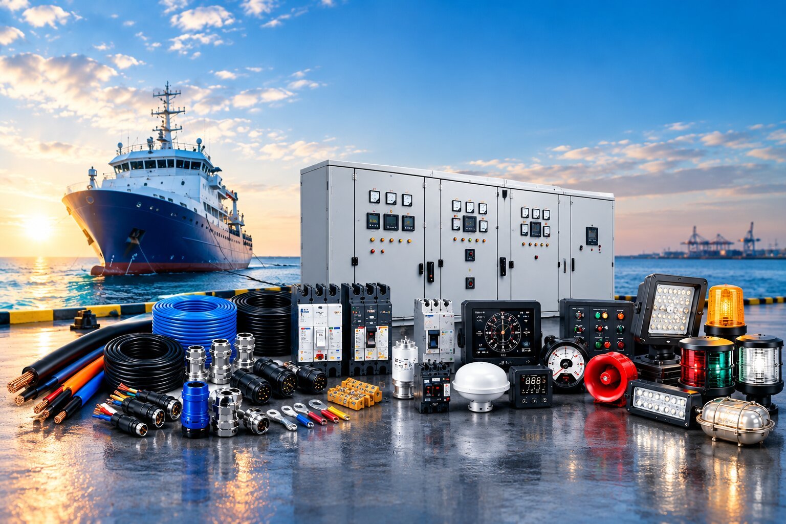 Marine electrical equipment and automation solutions for safe vessel operations