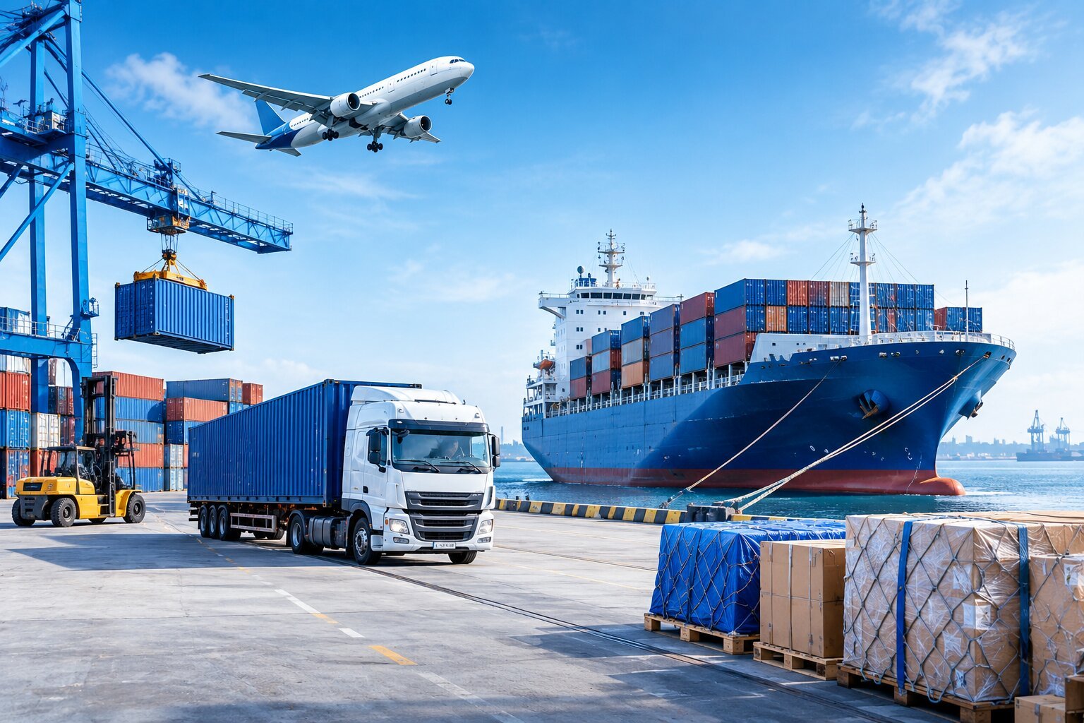 Air and sea freight coordination services for marine cargo by OceanGate Marine International