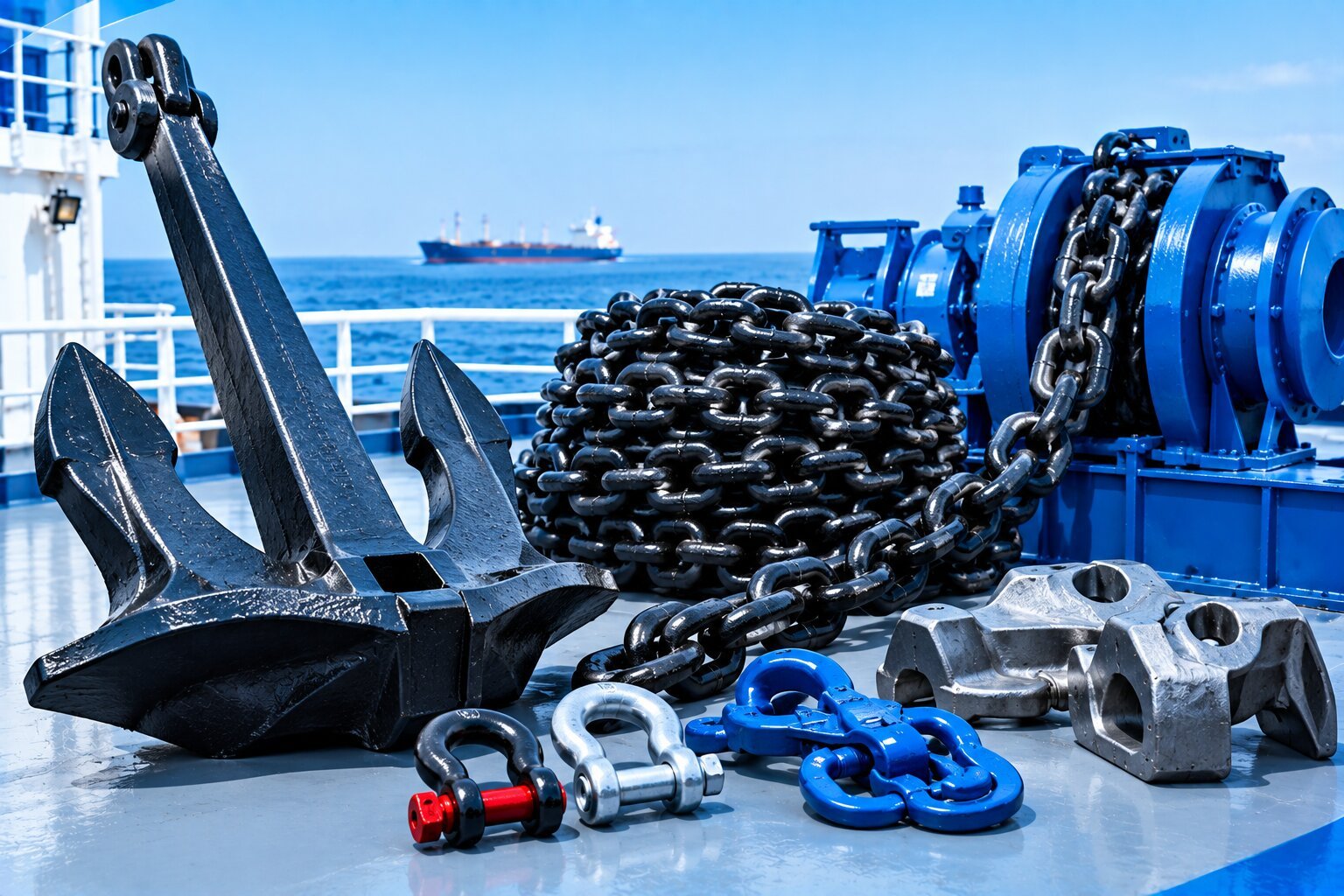 Marine anchor and anchor chain supply by OceanGate Marine International