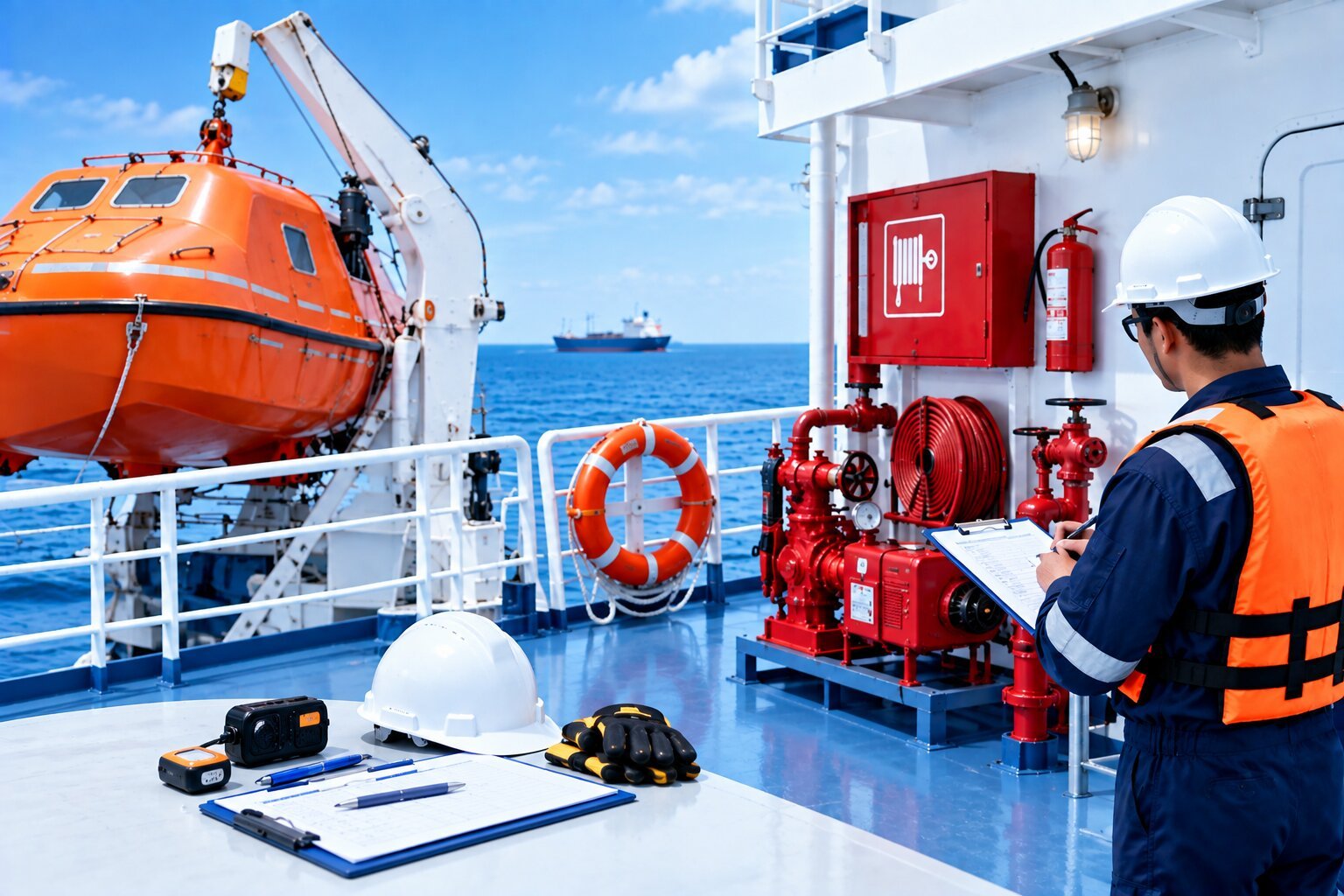 LSA and FFE inspection services by OceanGate Marine International