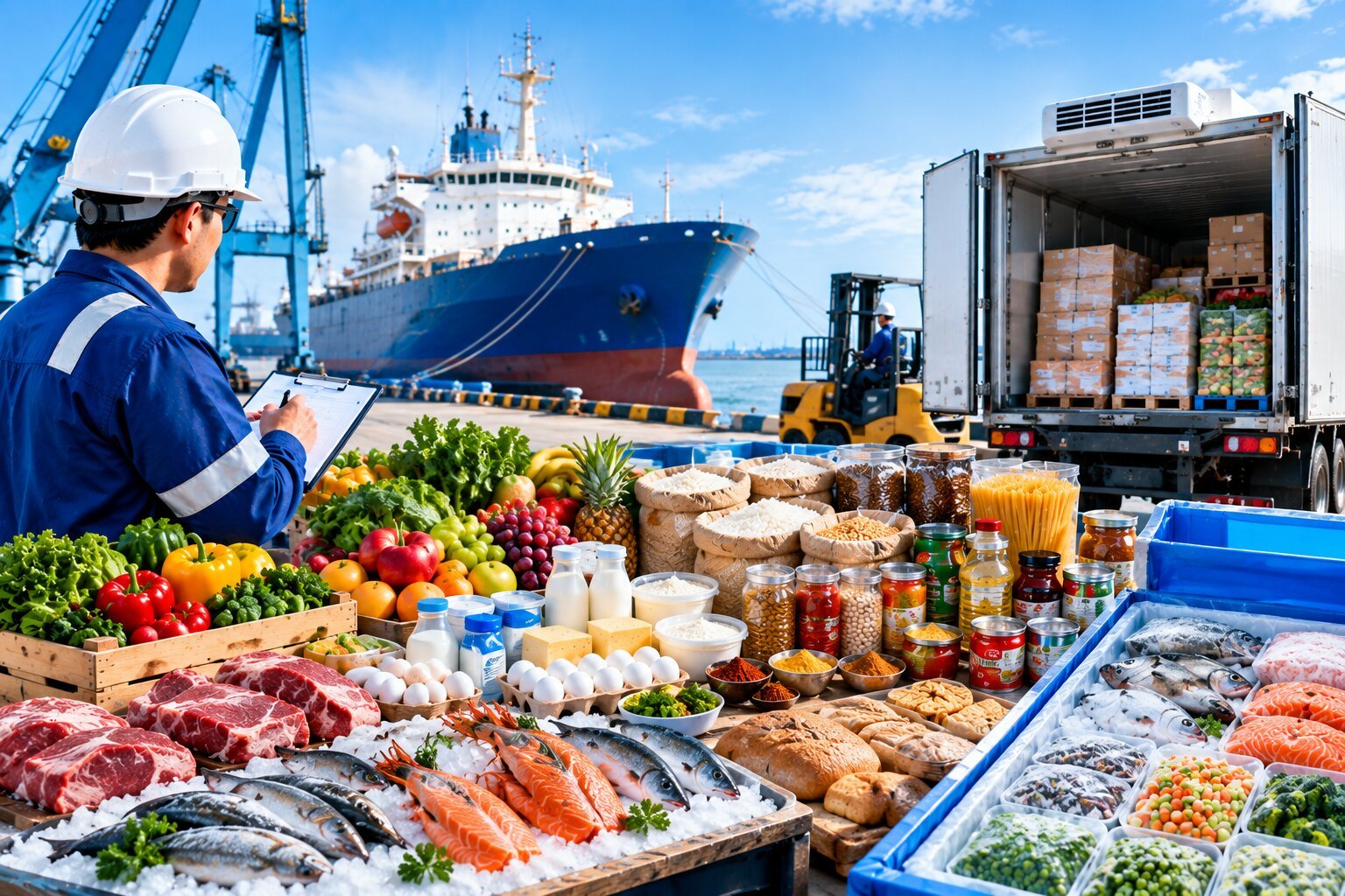Fresh, dry and frozen marine provisions supplied by OceanGate Marine International