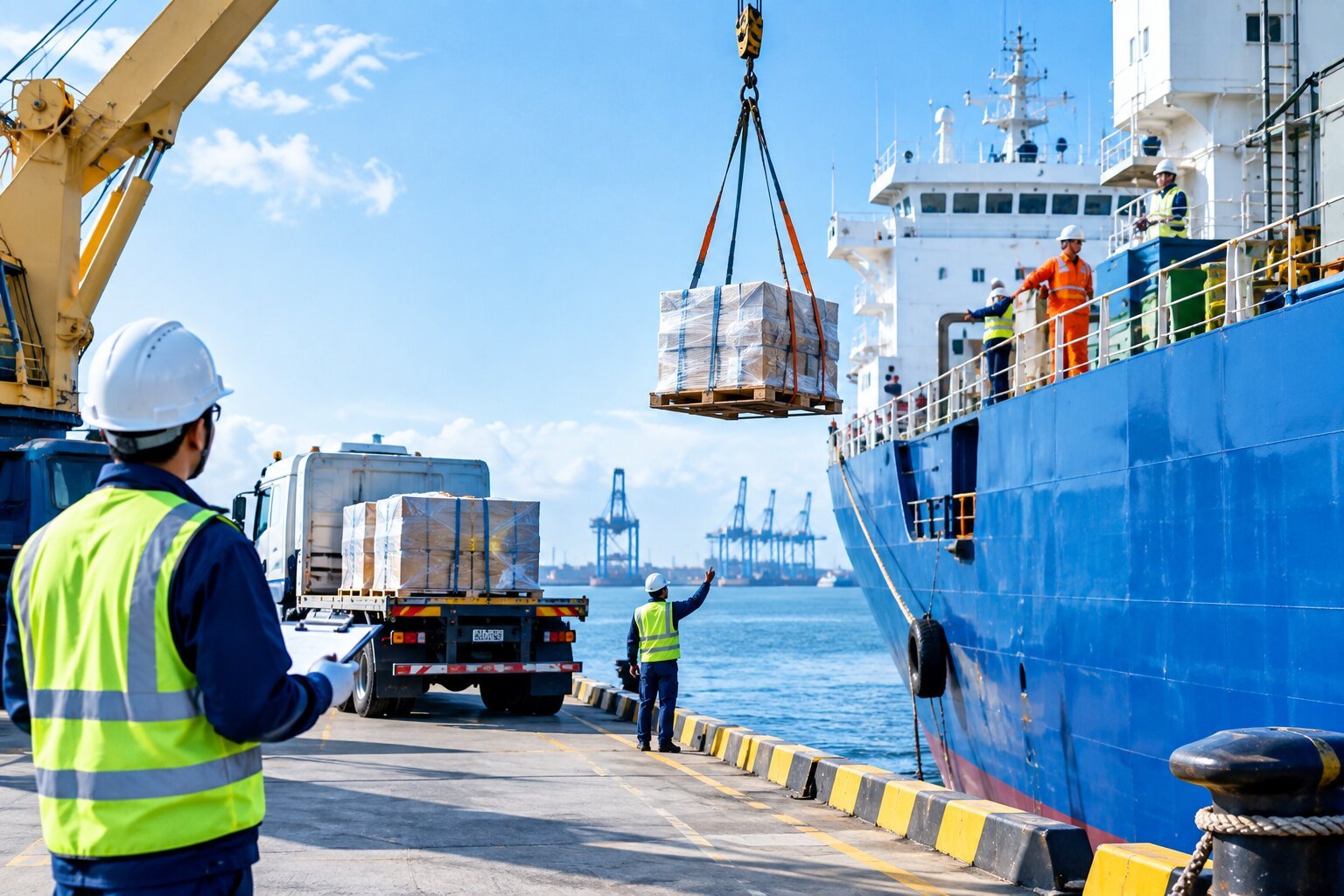 Secure onboard delivery execution and port-to-vessel transfer by OceanGate Marine International